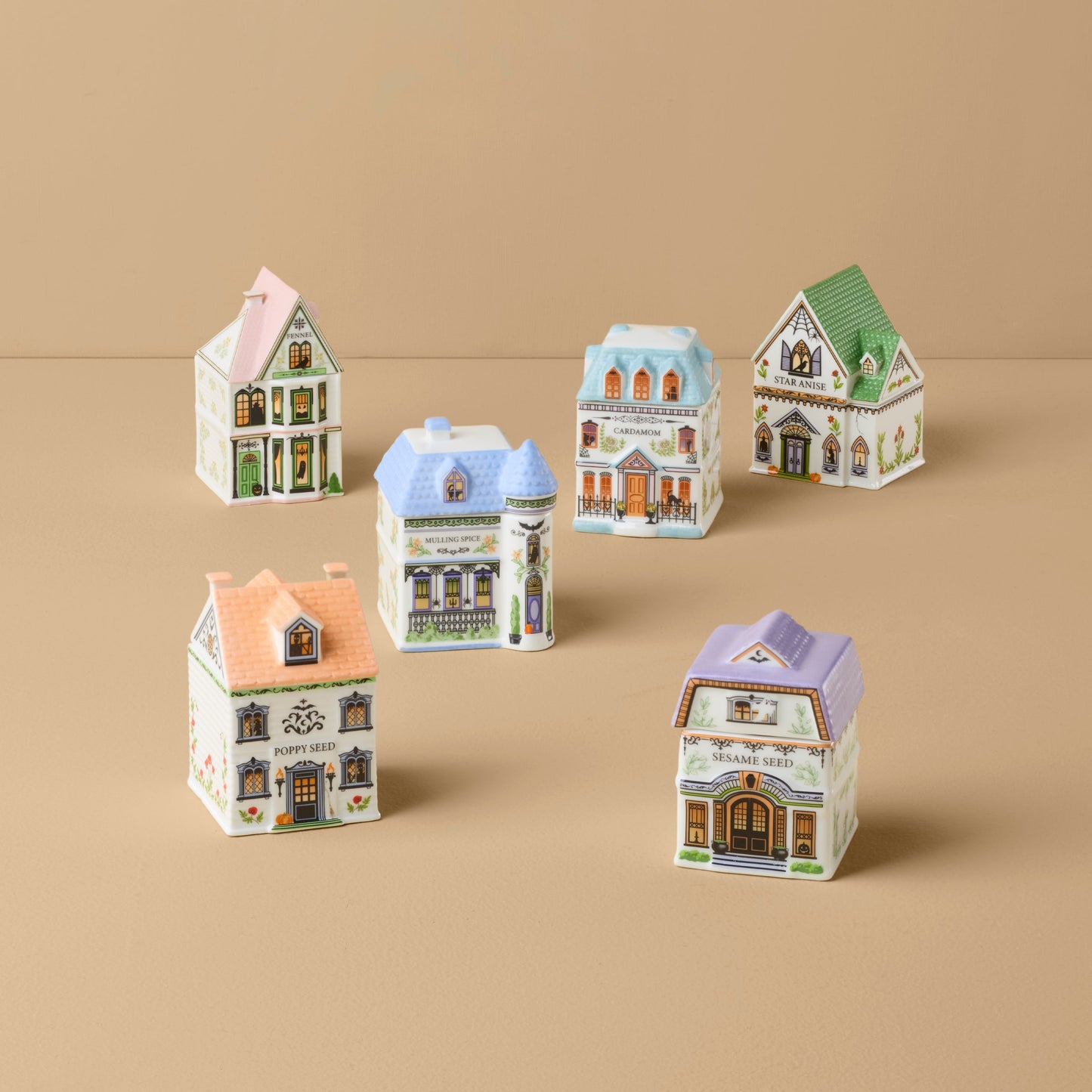 Lenox Spice Village 6-Piece Halloween Set