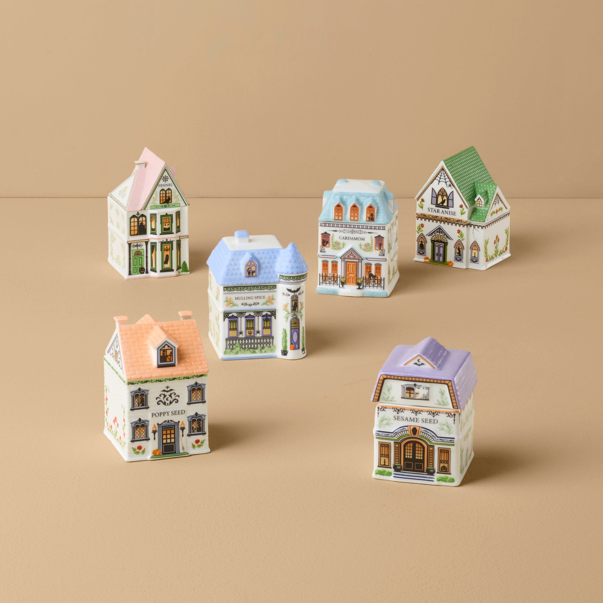 Lenox Spice Village 6-Piece Halloween Set