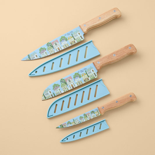 Lenox Spice Village 3-Piece Cutlery Set with Blade Guards