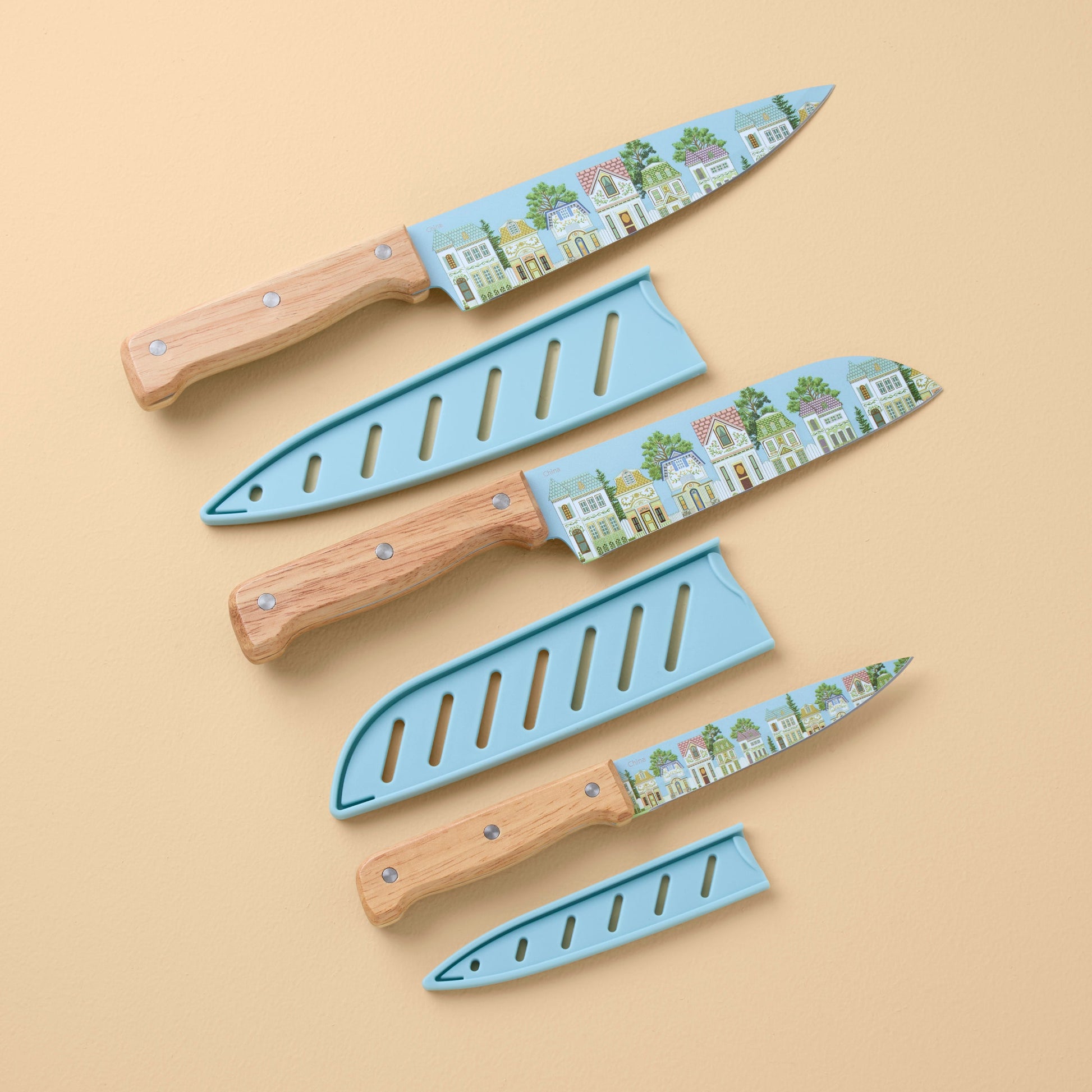 Lenox Spice Village 3-Piece Cutlery Set with Blade Guards