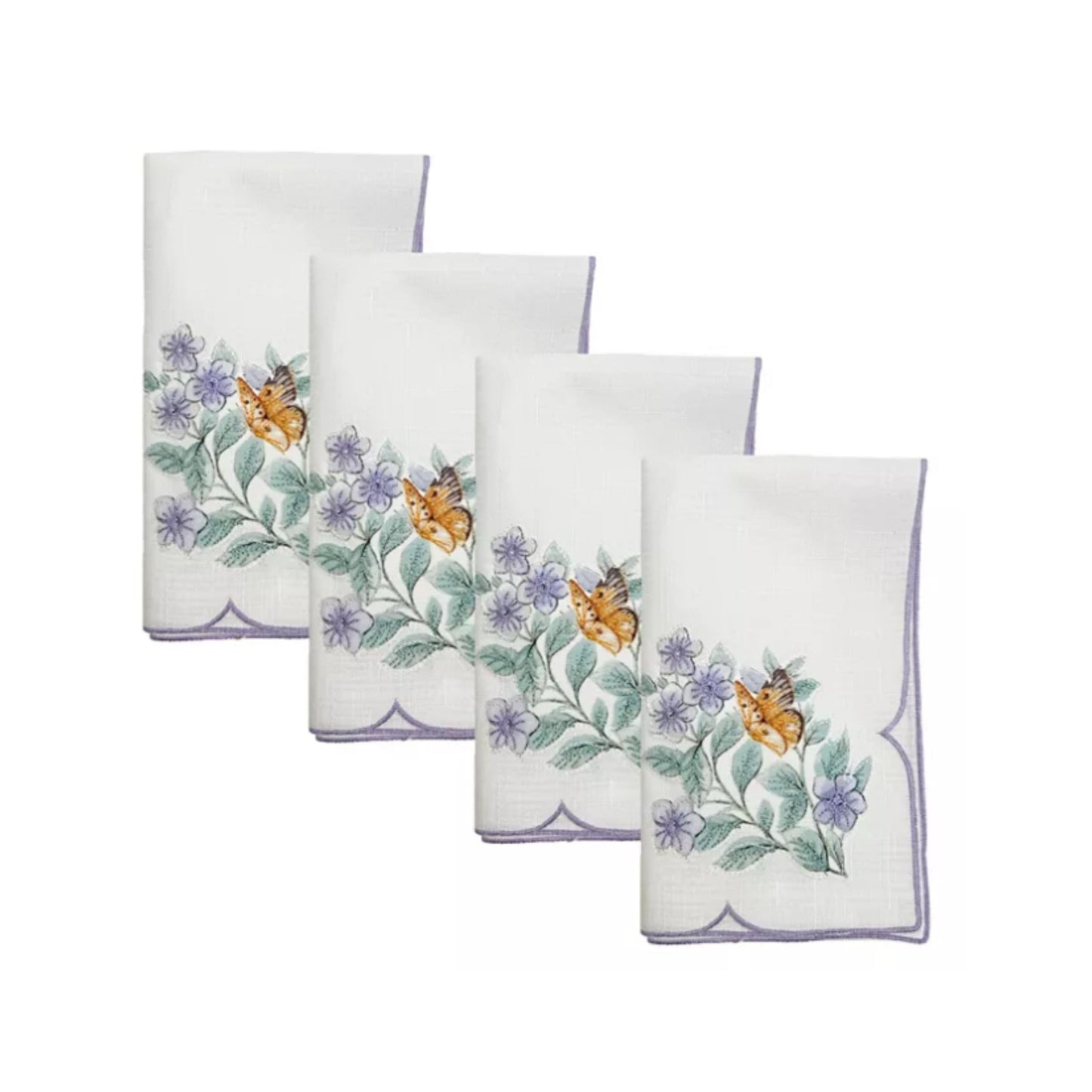 Butterfly Meadow Flutter Dinner Napkins, Set of 4