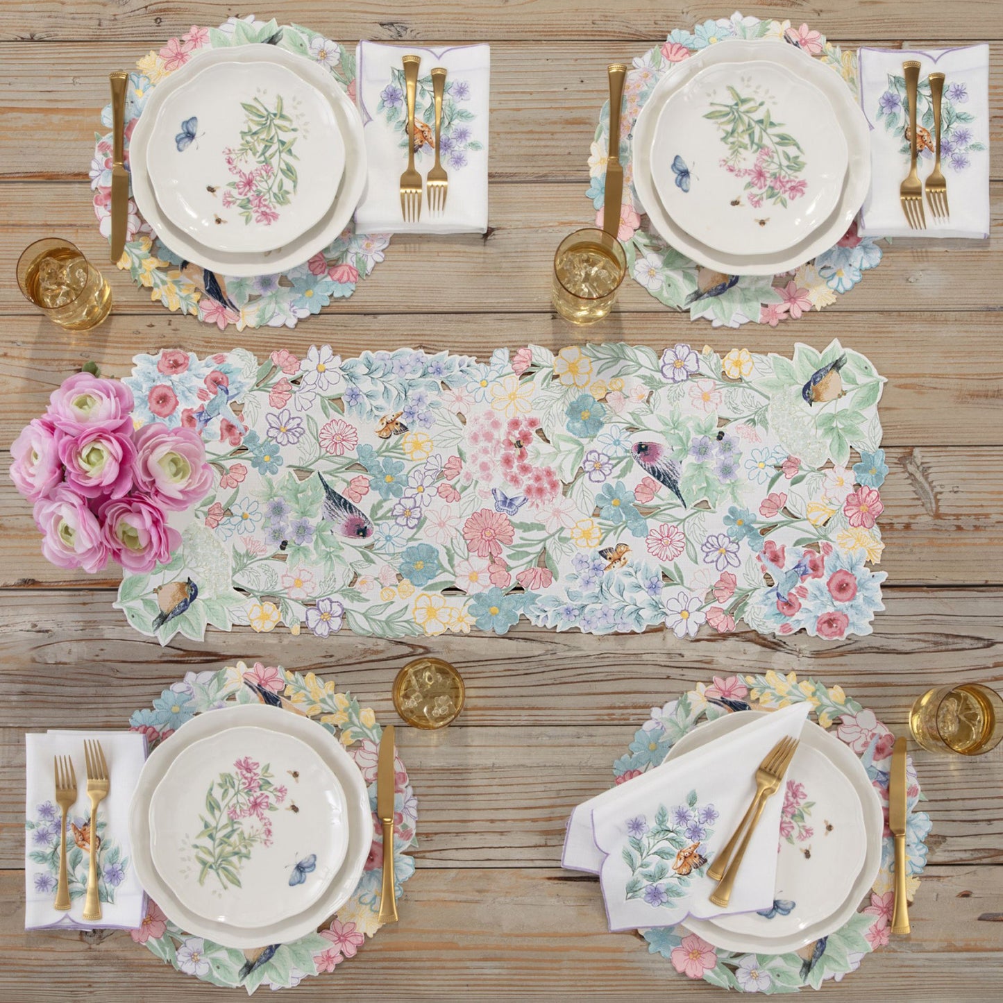 Butterfly Meadow Flutter 14x36 Centerpiece Table Runner