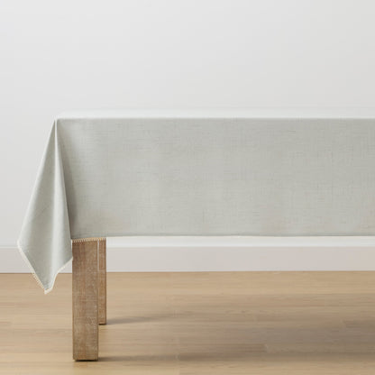 French Perle Solid Dove Grey 60x102 Tablecloth
