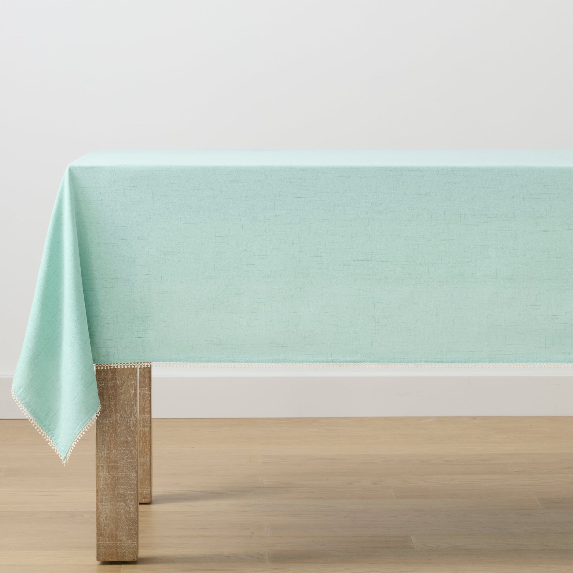 French Perle Solid Ice Blue 52x70 Tablecloth
