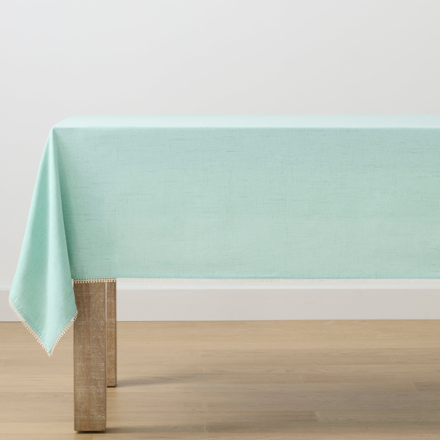 French Perle Solid Ice Blue 60x102 Tablecloth