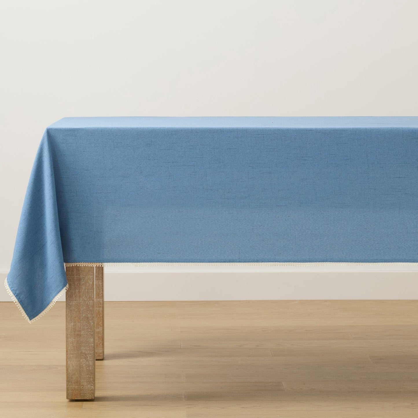 French Perle Solid Periwinkle 60x120 Tablecloth