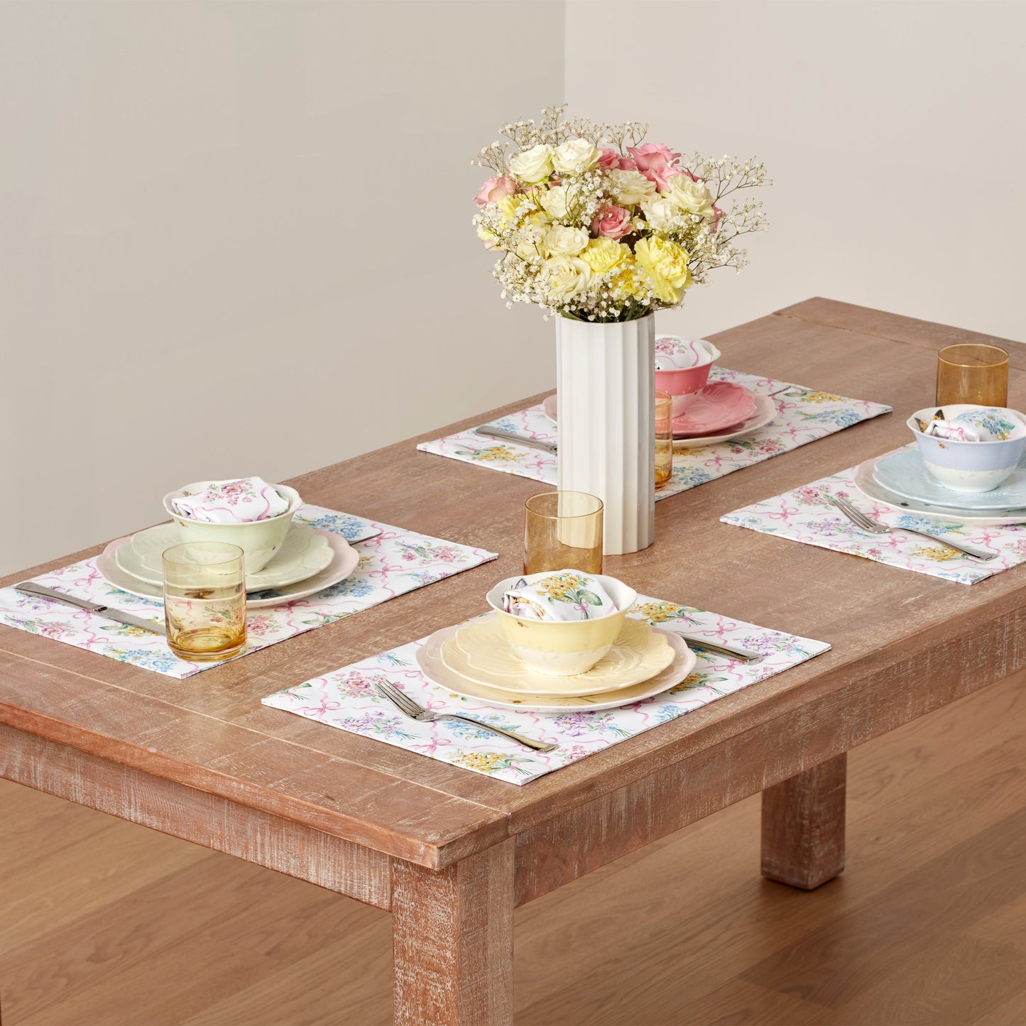 Bouquet Ribbon Placemats, Set of 4