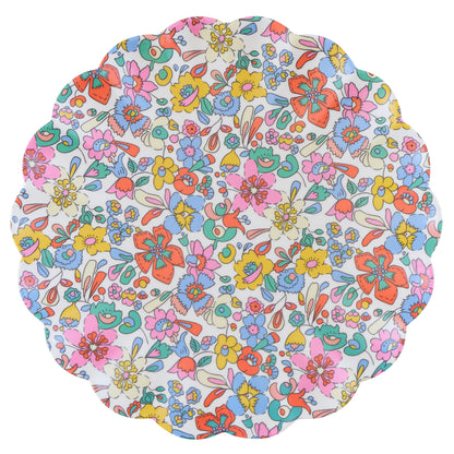 Meri Meri x Liberty Garden Party Large Plates, Set of 6