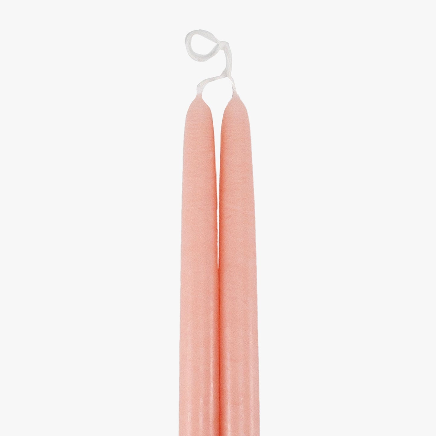 Dripless Blush 12" Taper Candles, Set of 2