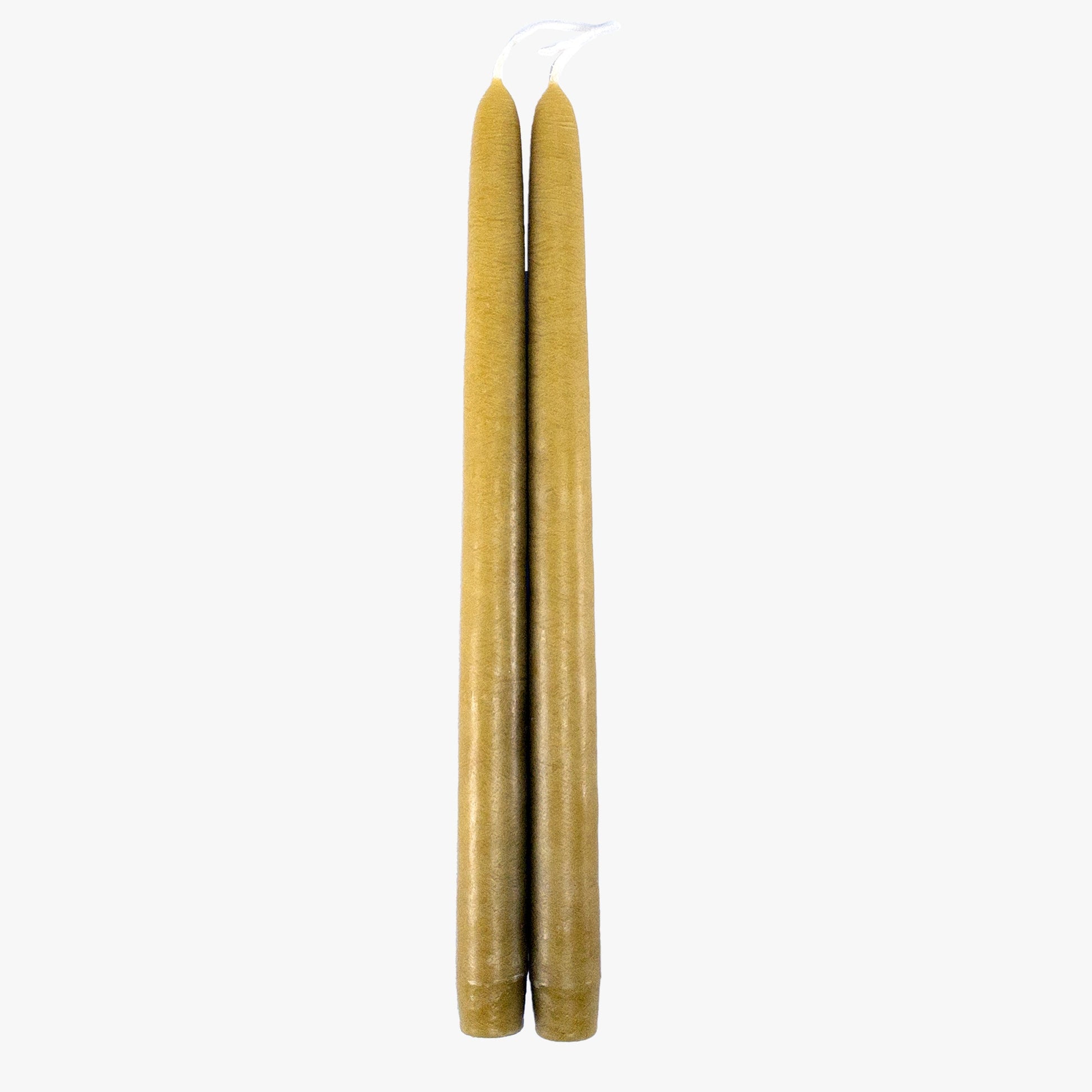 Dripless Chartreuse 12" Taper Candles, Set of 2