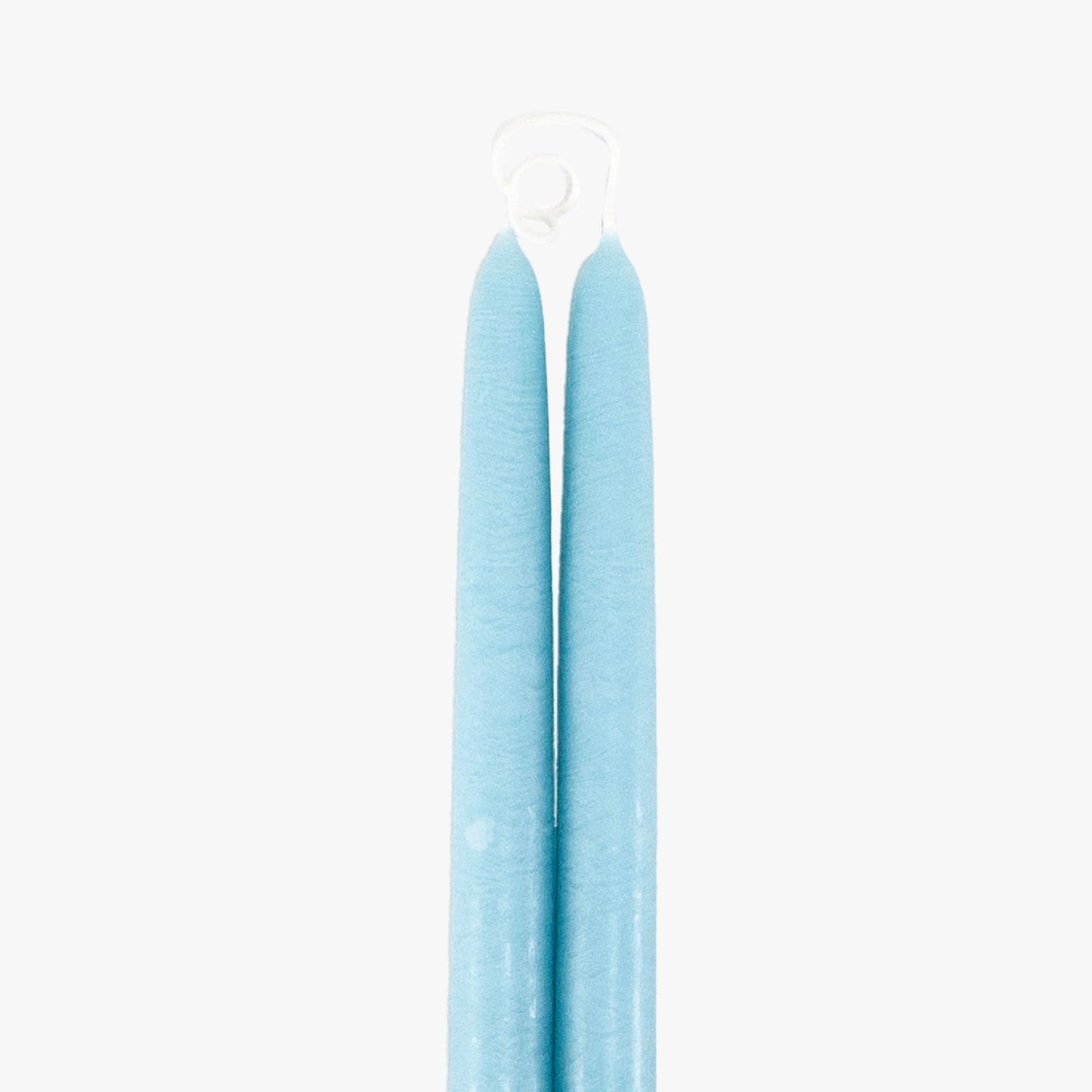 Dripless Robins Egg 12" Taper Candles, Set of 2