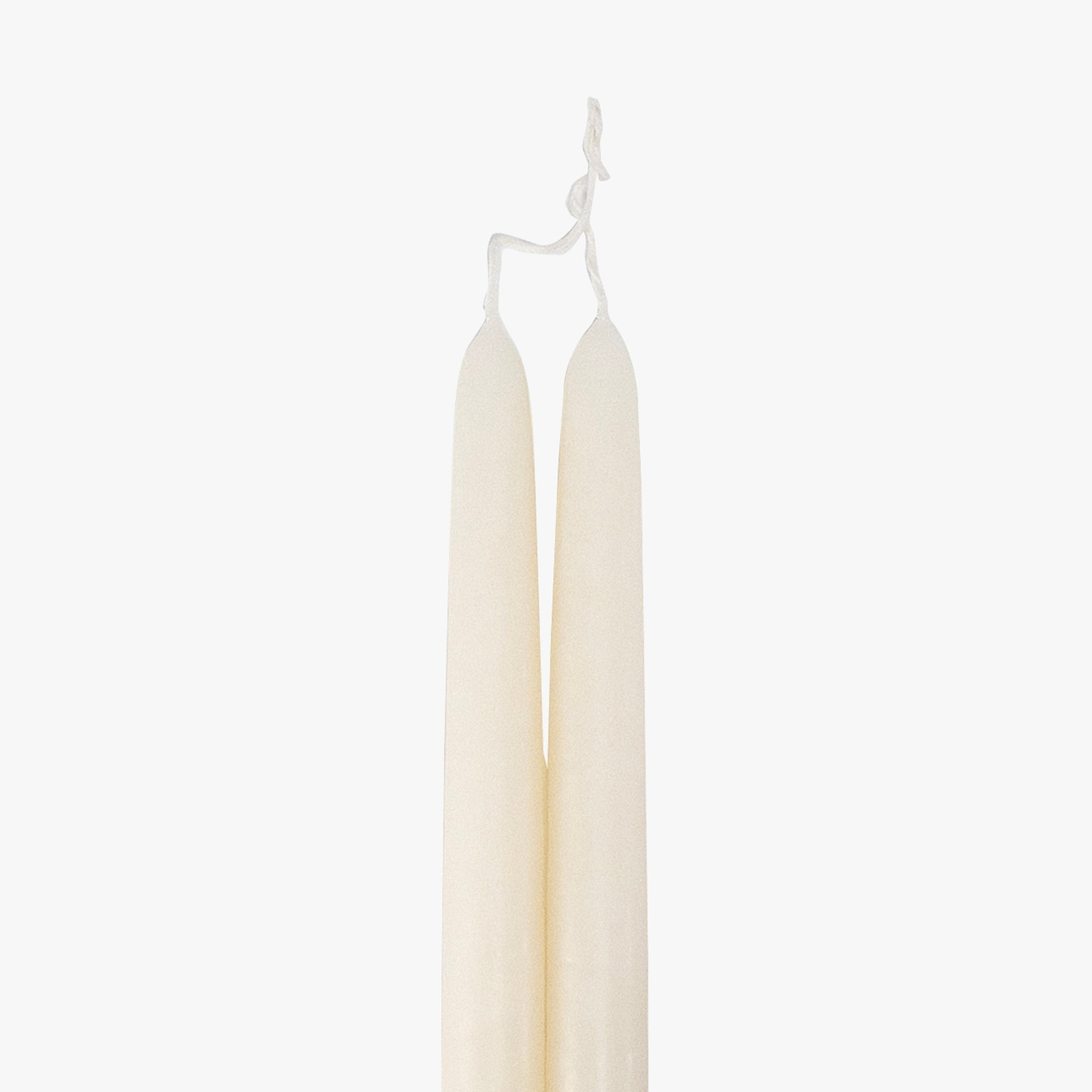Dripless White 12" Taper Candles, Set of 2