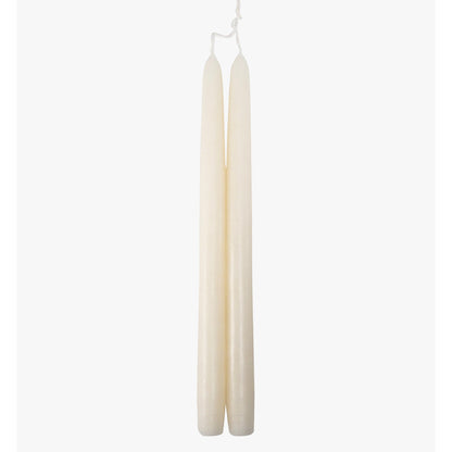 Dripless White 12" Taper Candles, Set of 2