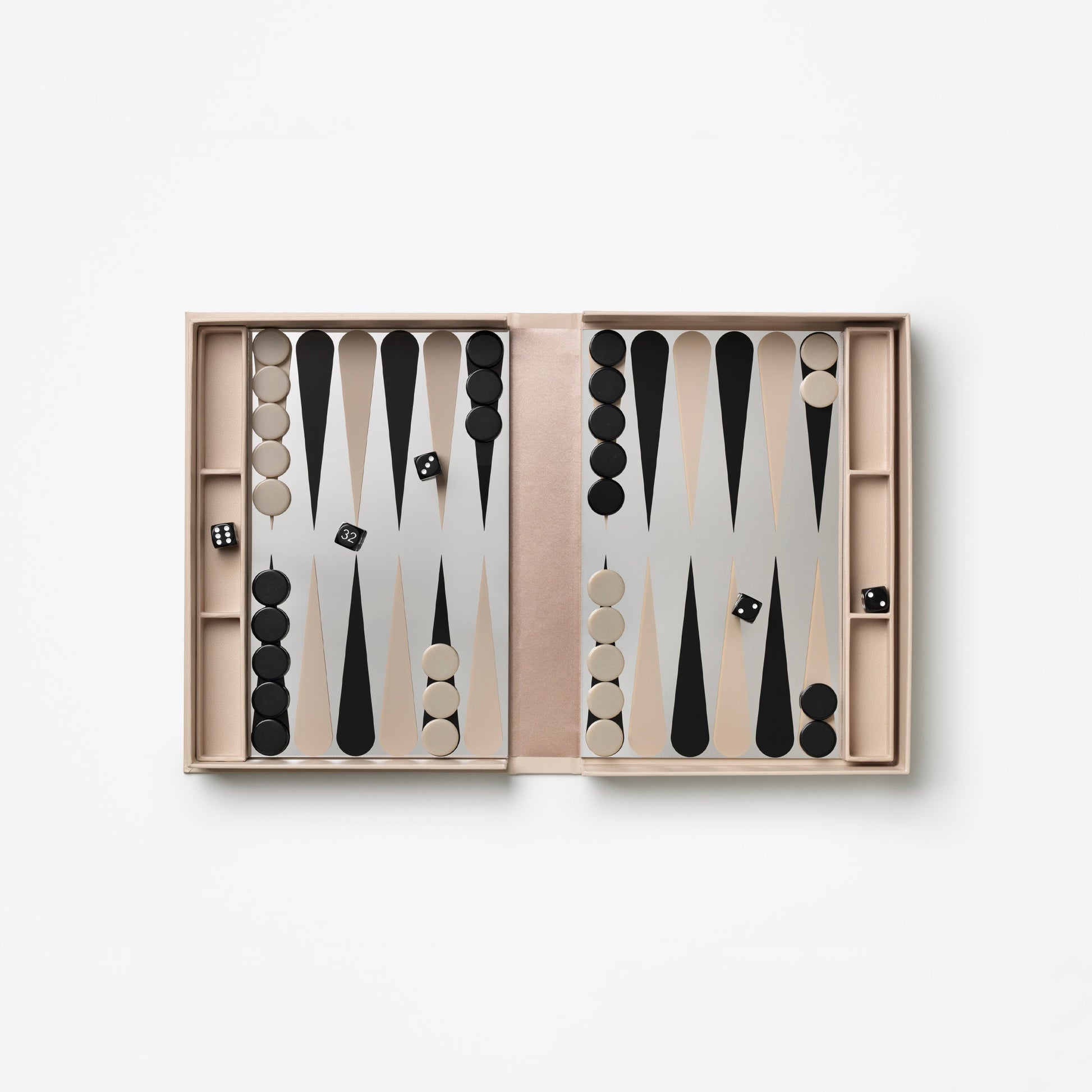 The Art Of Backgammon Mirror Board Game