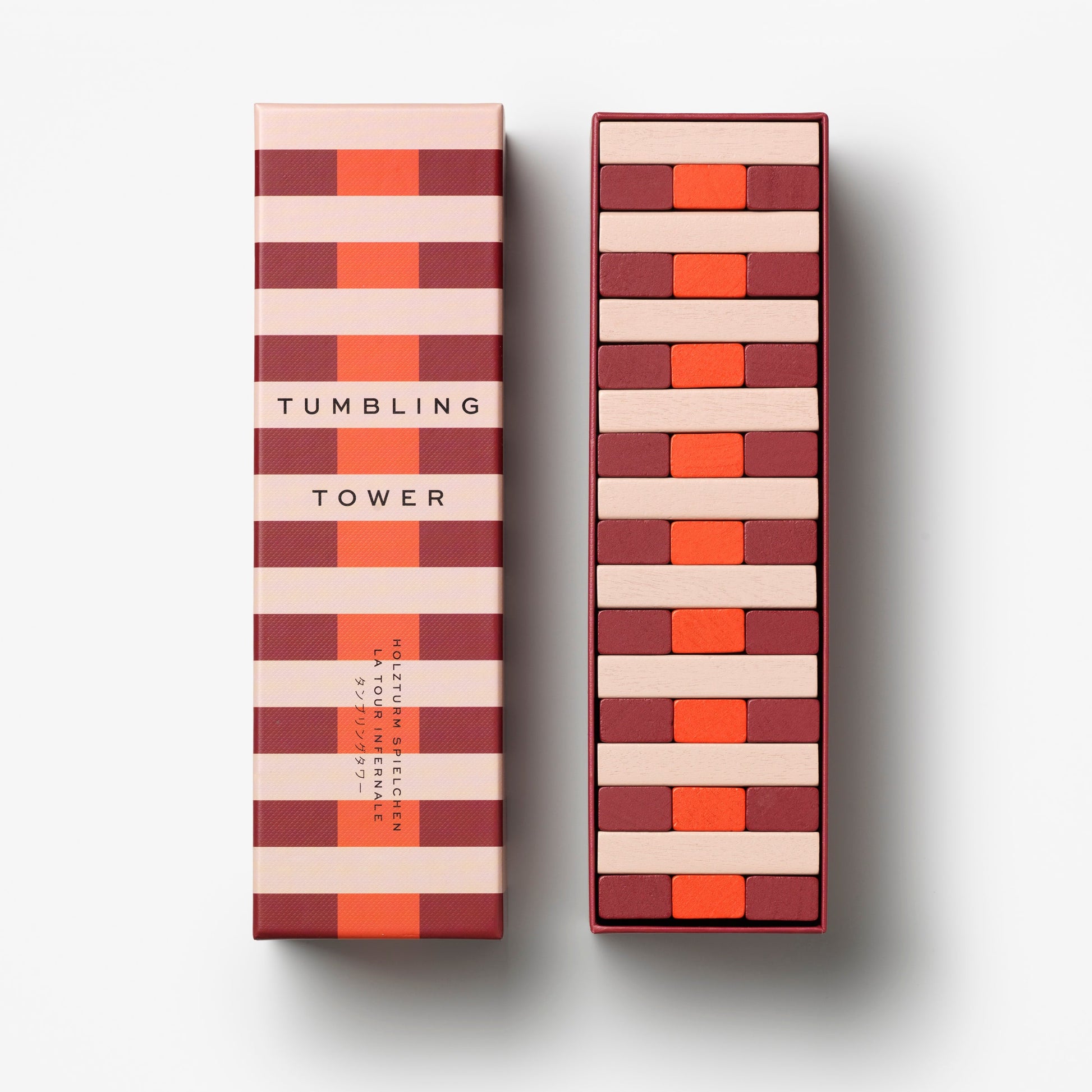 Red Tumbling Tower Game