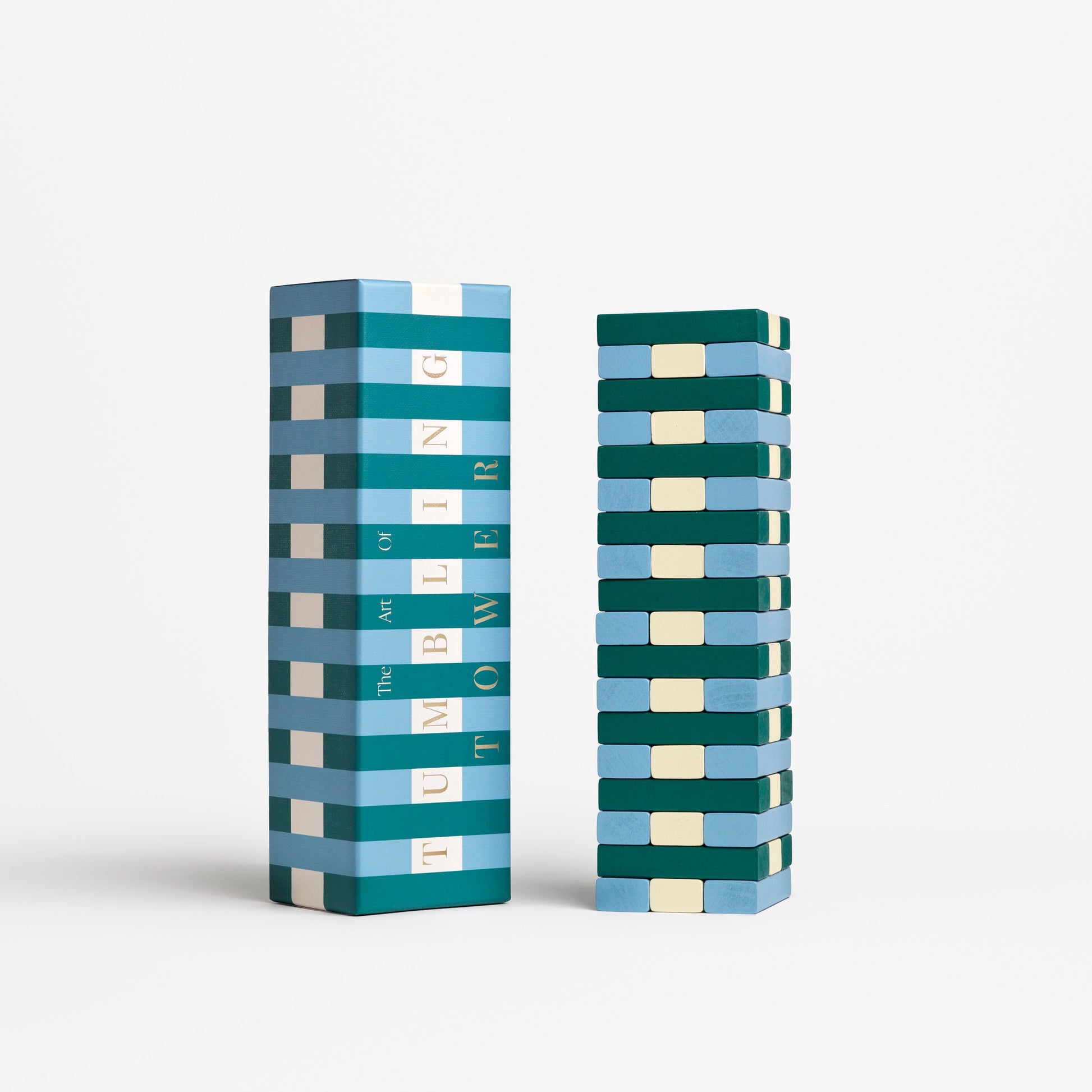 Blue Tumbling Tower Game