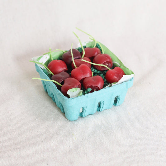 Dark Red Cherry Beeswax Birthday Candles