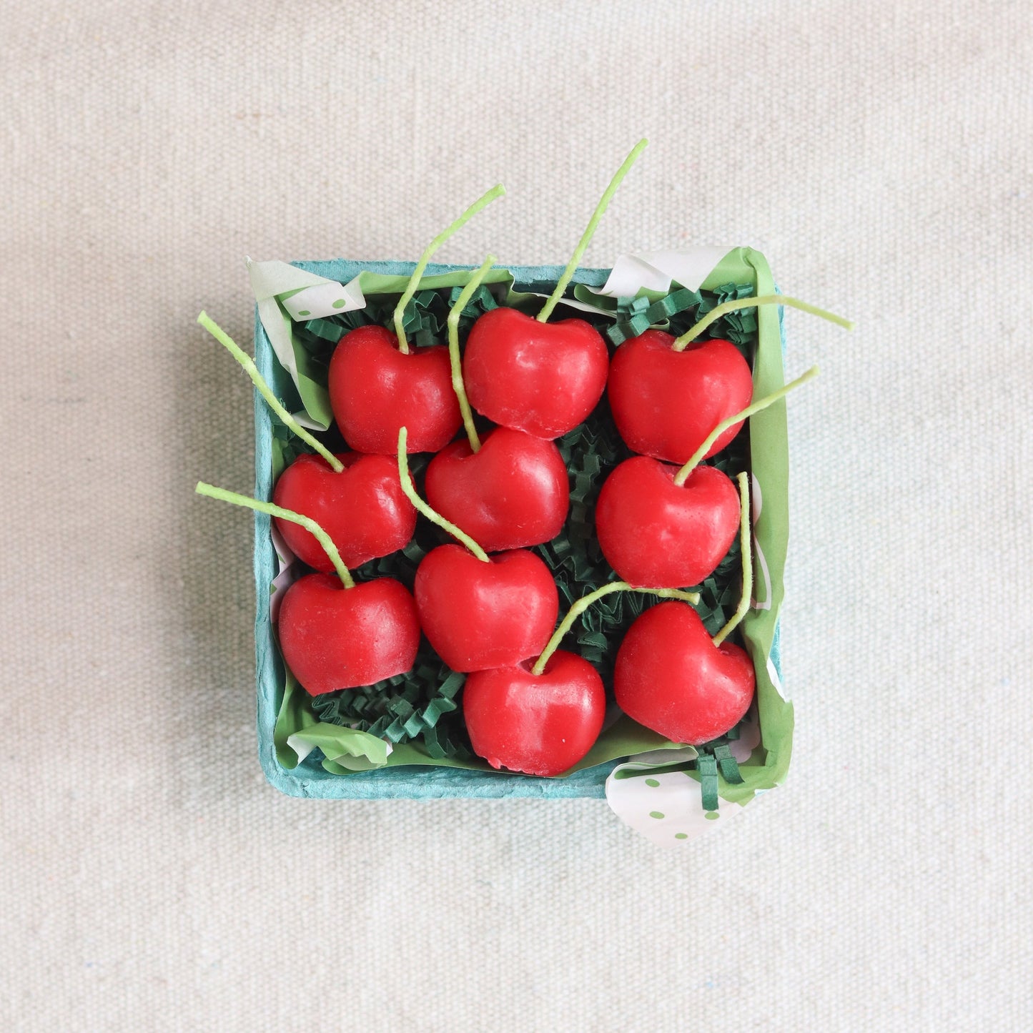 Cherry Beeswax Birthday Candles