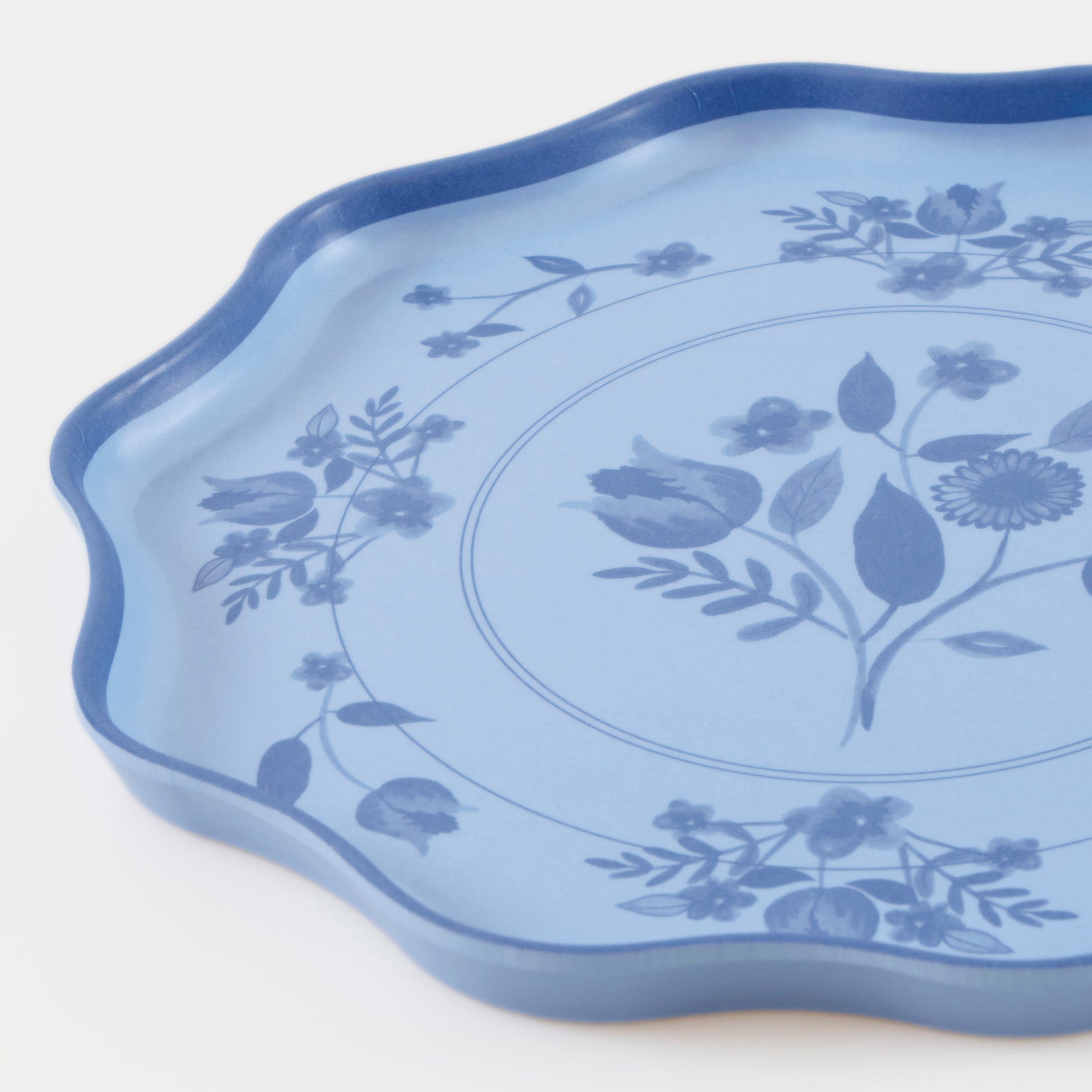 Vintage Botanical Reusable Small Plates, Set of 4
