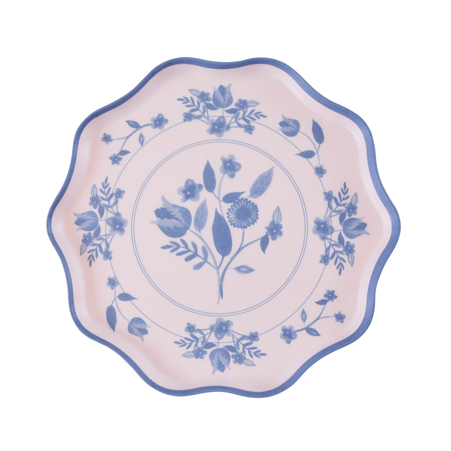 Vintage Botanical Reusable Small Plates, Set of 4