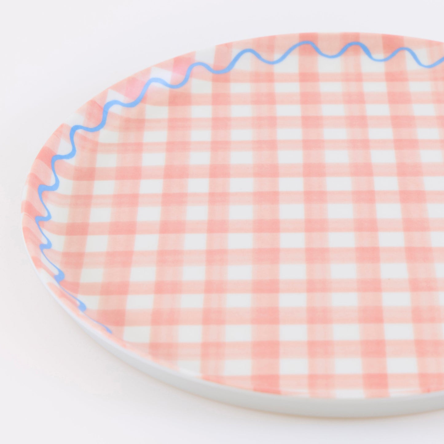 Gingham Reusable Small Plates