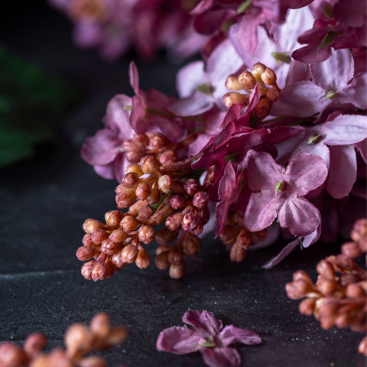 Artificial Sunset Cone Hydrangea Stem