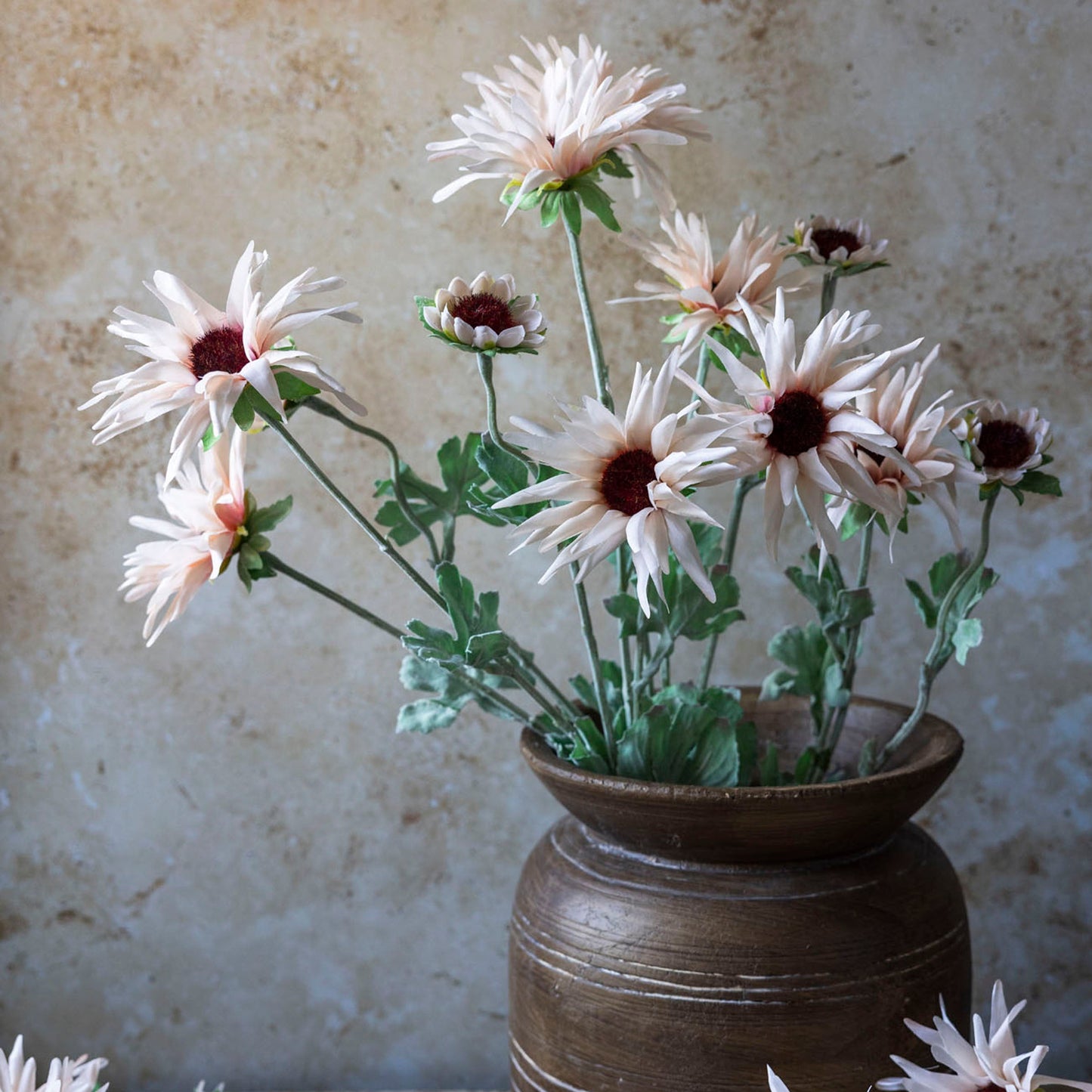 Artificial Blush Chrysanthemum Stem