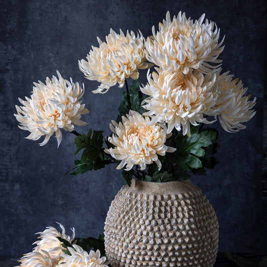 Artificial Cream Chrysanthemum Stem