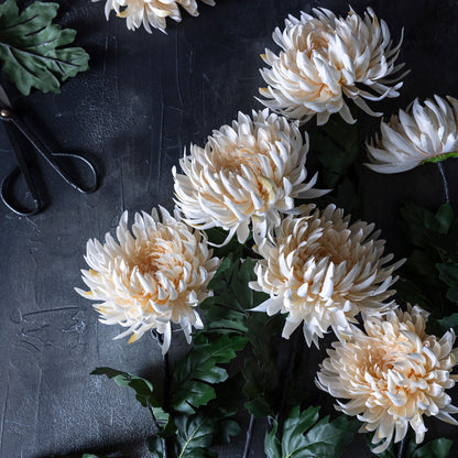Artificial Cream Chrysanthemum Stem