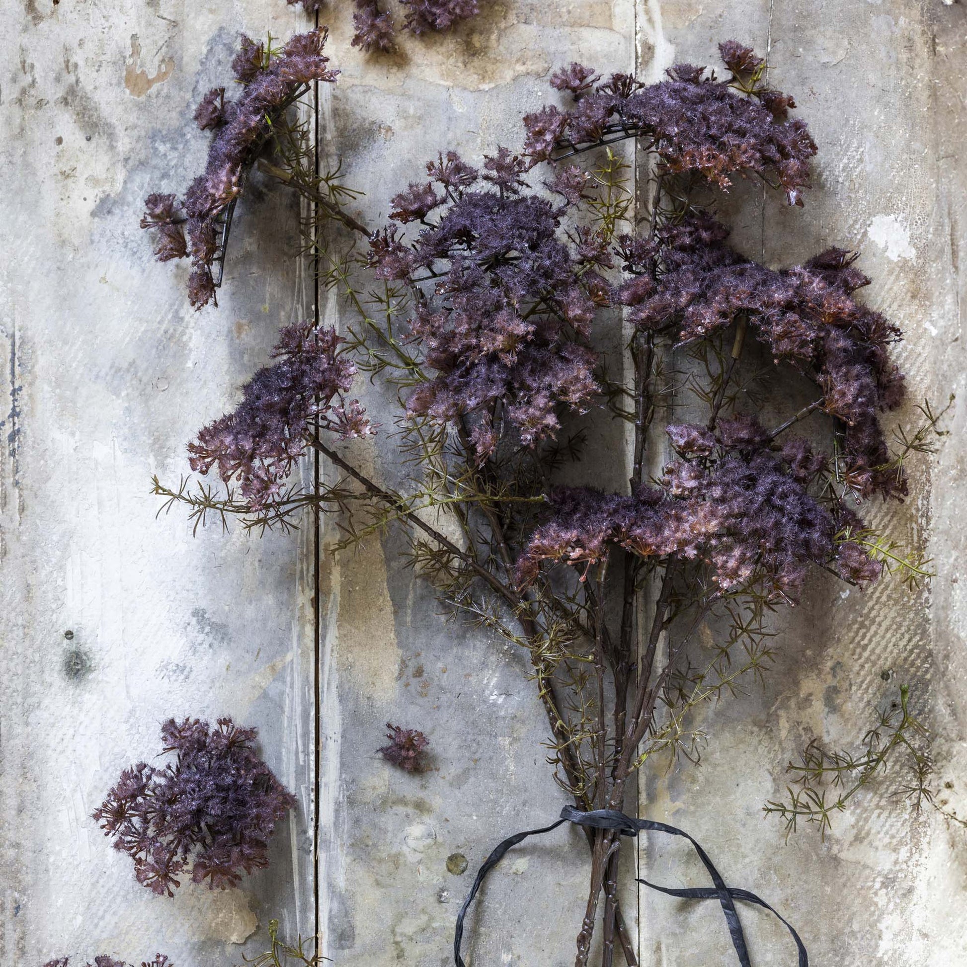Artificial Purple Queen Anne's Lace Stem