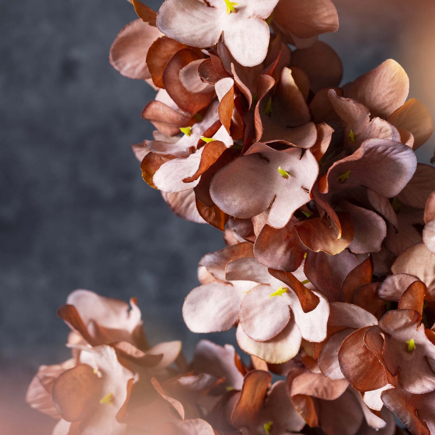 Artificial Antique Pink Cone Hydrangea Stem