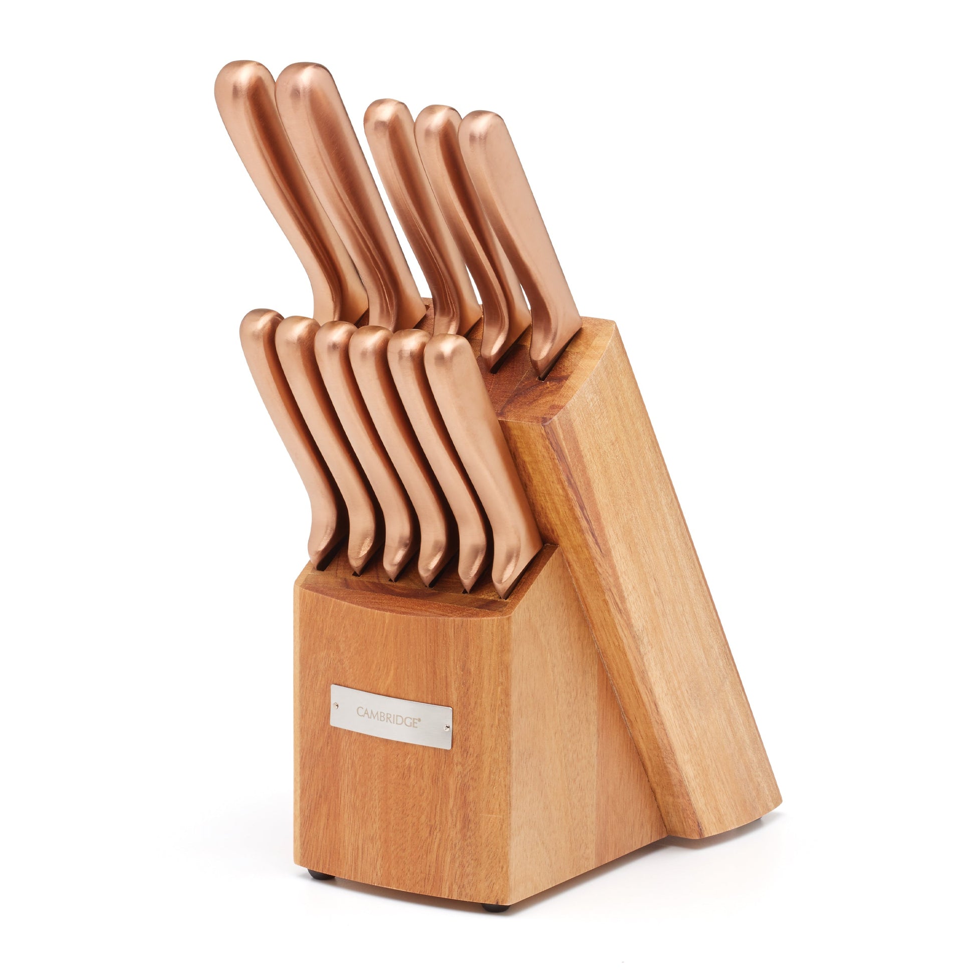 Copper 12-Piece Cutlery Block Set