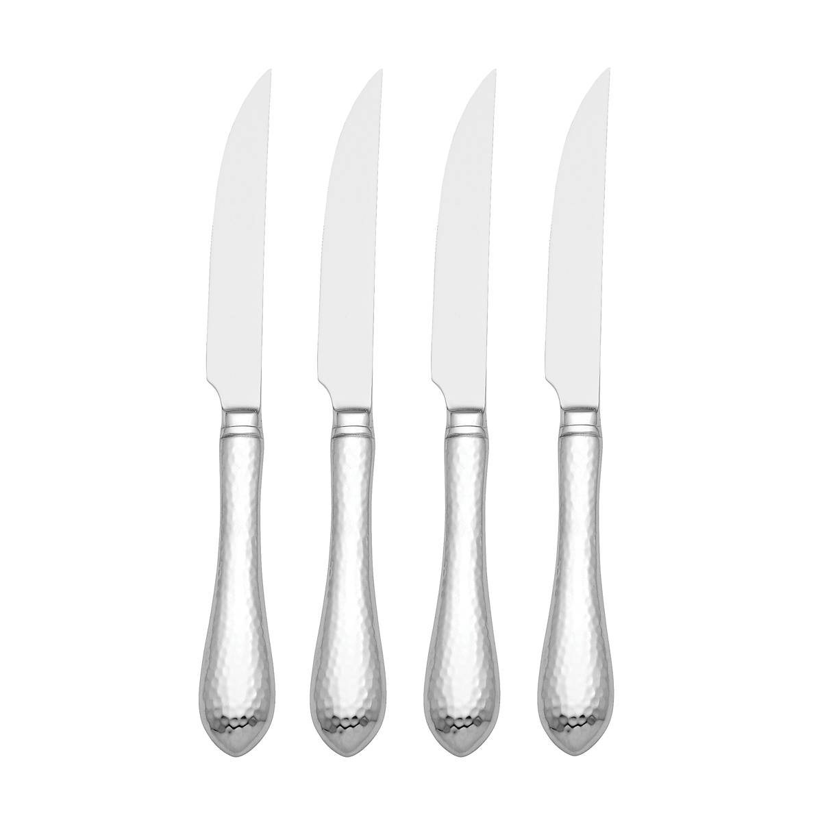 Hammered Antique Steak Knives, Set of 4