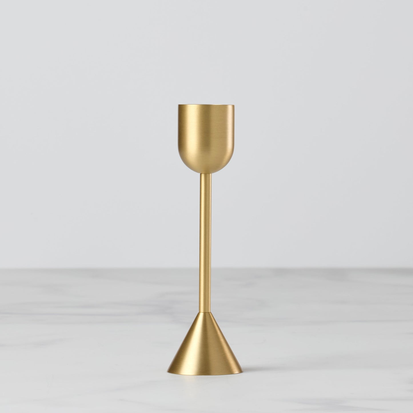 Light Gold Tall Taper Candle Holder