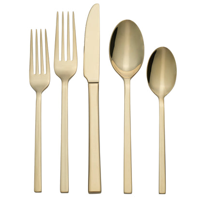 Allay Champagne 20-Piece Flatware Set