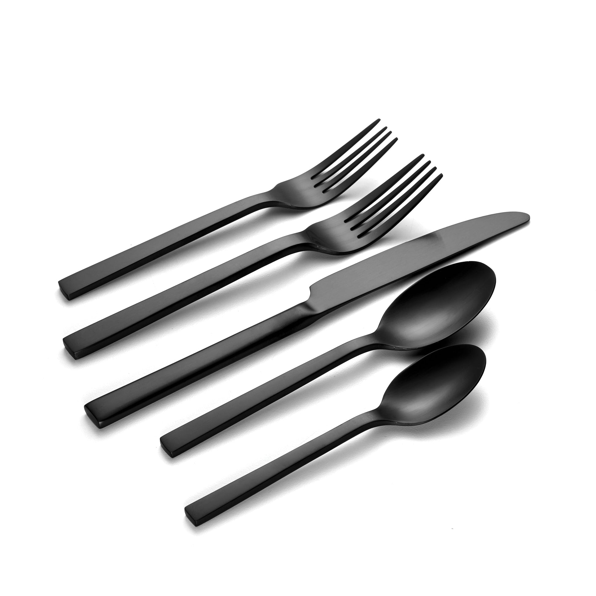 Chefs Table Midnight Matte 20-Piece Flatware Set