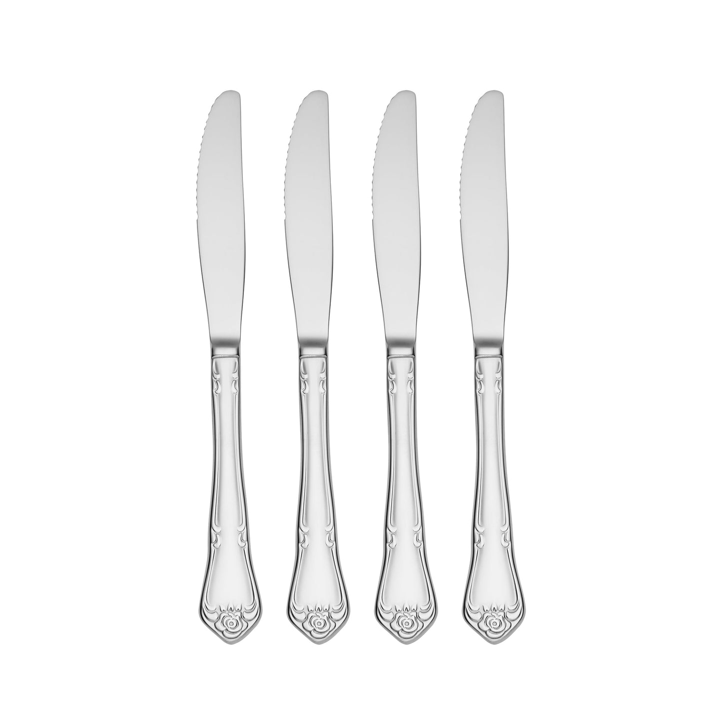True Rose Dinner Knives, Set of 4