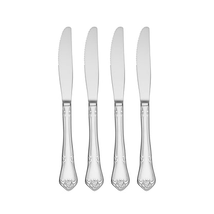 True Rose Dinner Knives, Set of 4