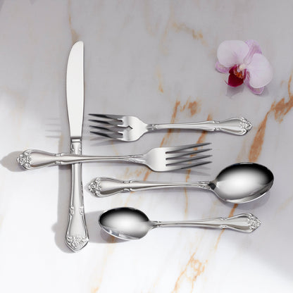 True Rose 20-Piece Flatware Set