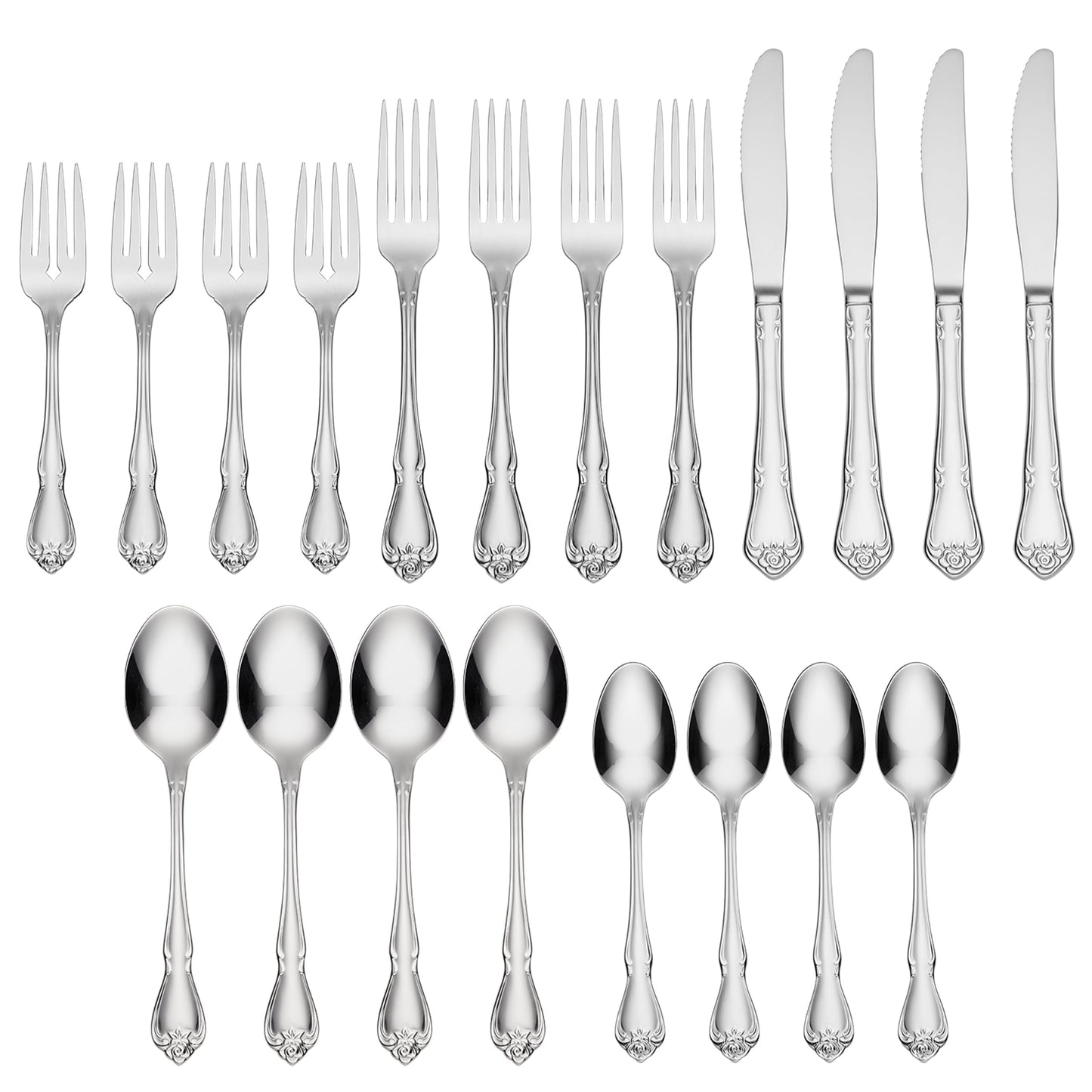 True Rose 20-Piece Flatware Set