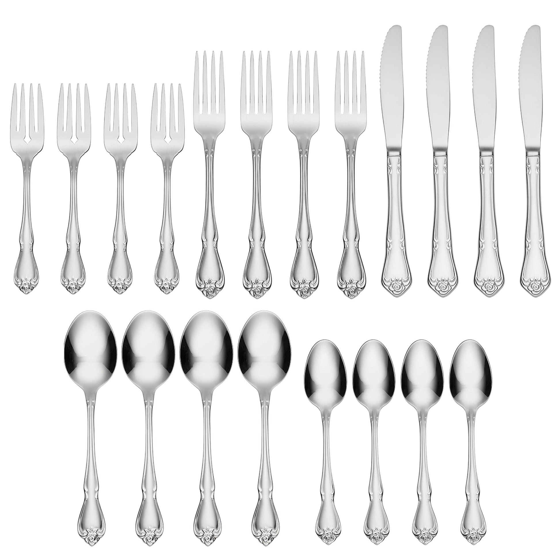 True Rose 20-Piece Flatware Set