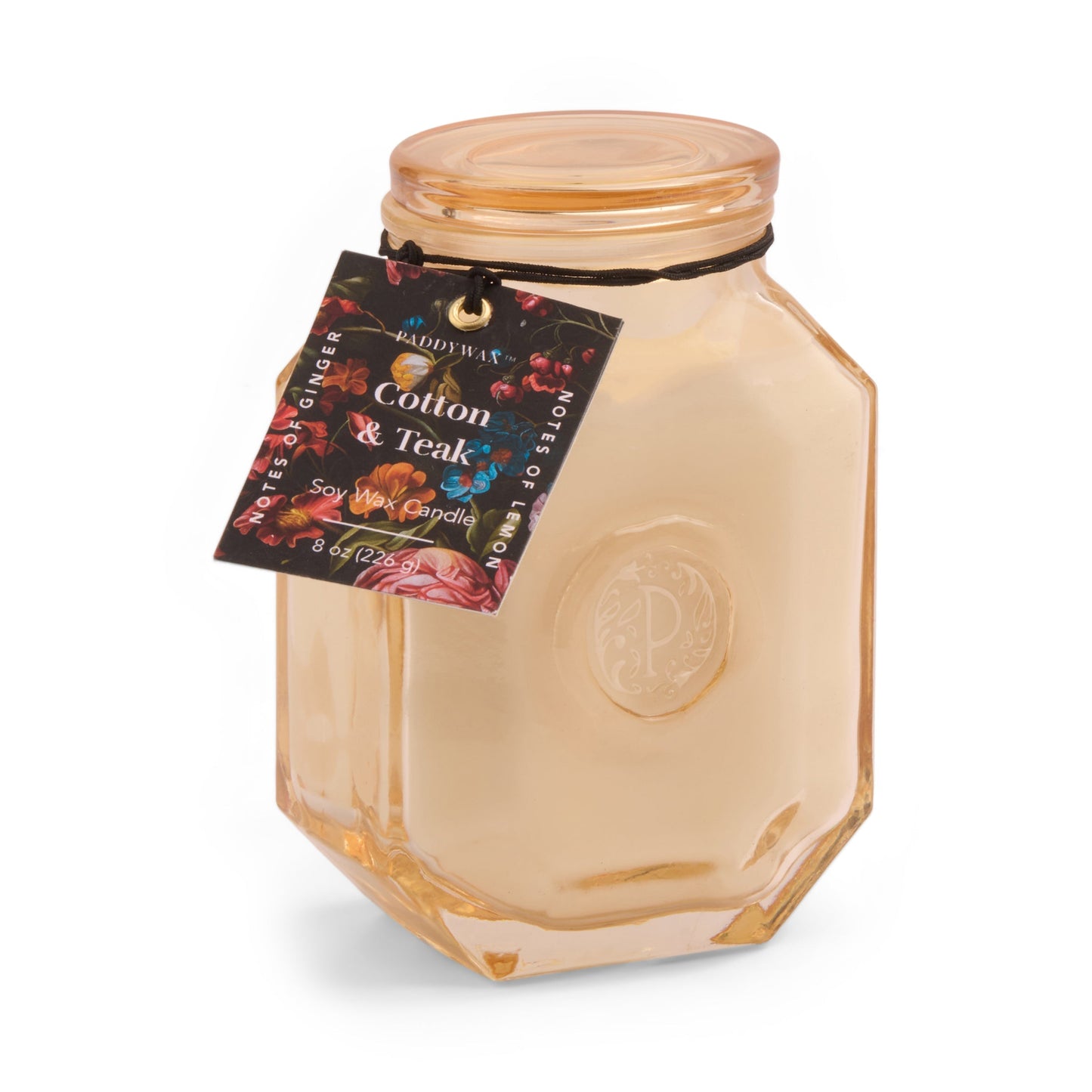 Botanica Cotton & Teak 8oz Candle