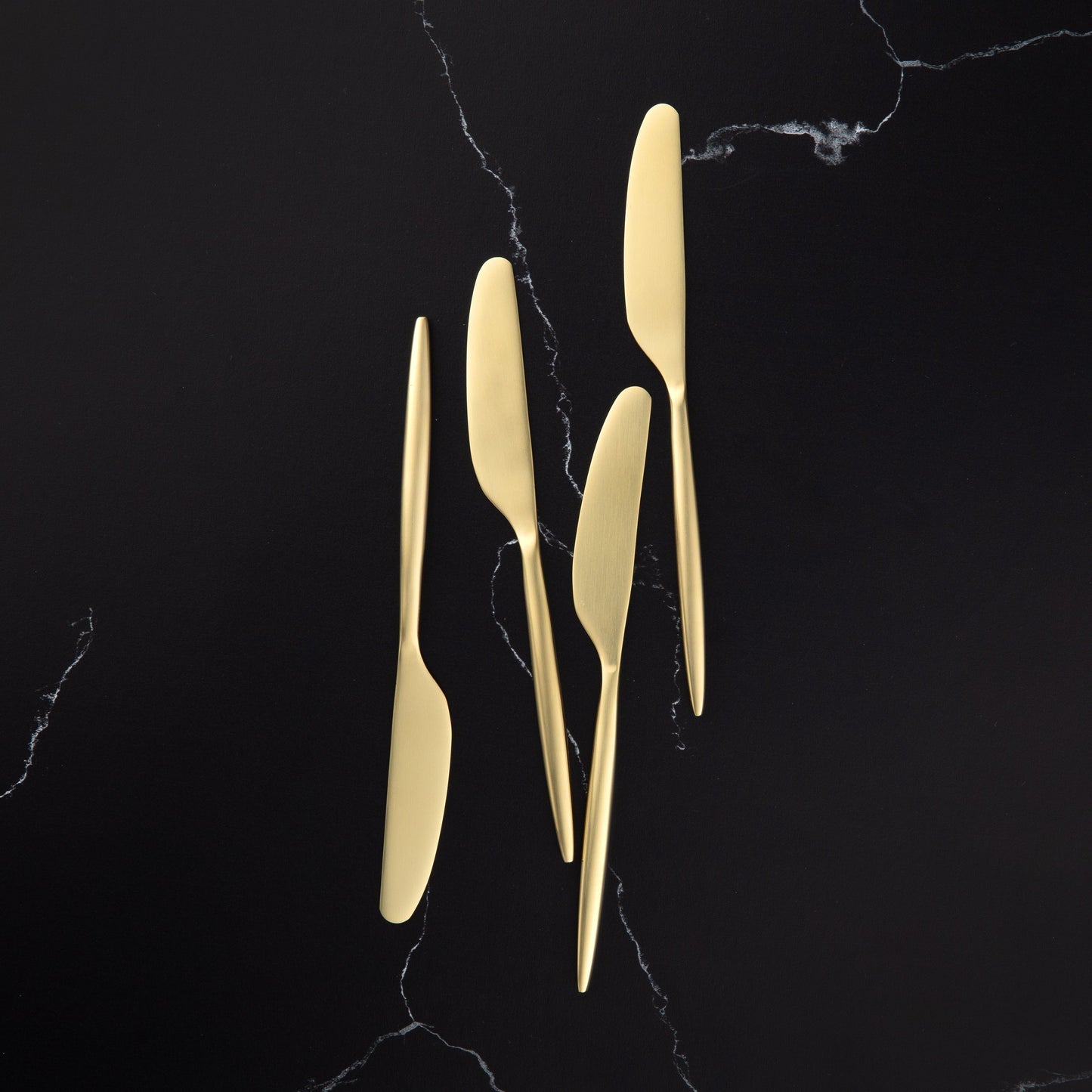 Gaze Champagne Satin Spreaders, Set of 4