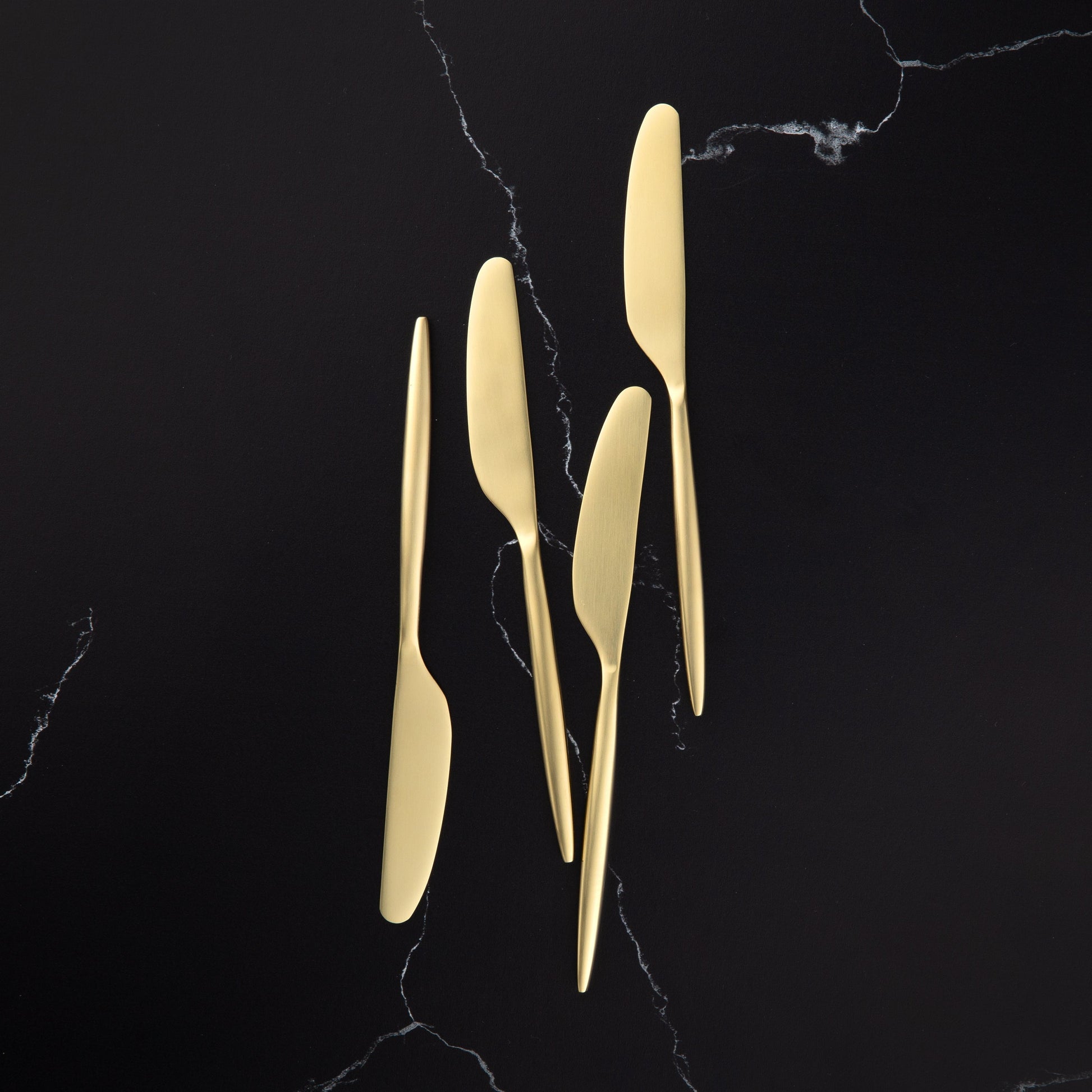 Gaze Champagne Satin Spreaders, Set of 4