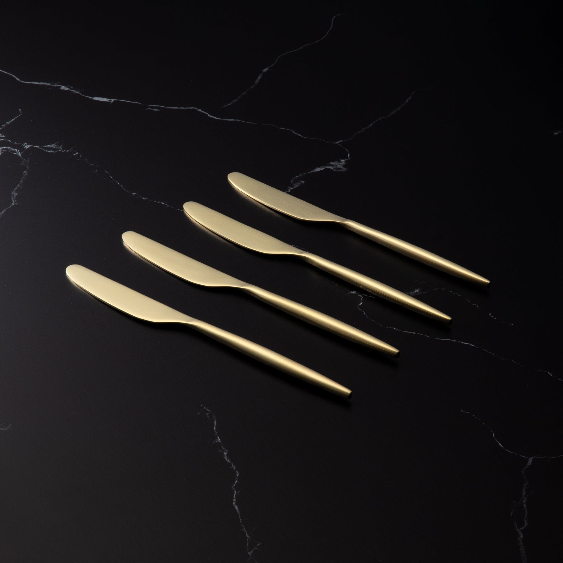 Gaze Champagne Satin Spreaders, Set of 4