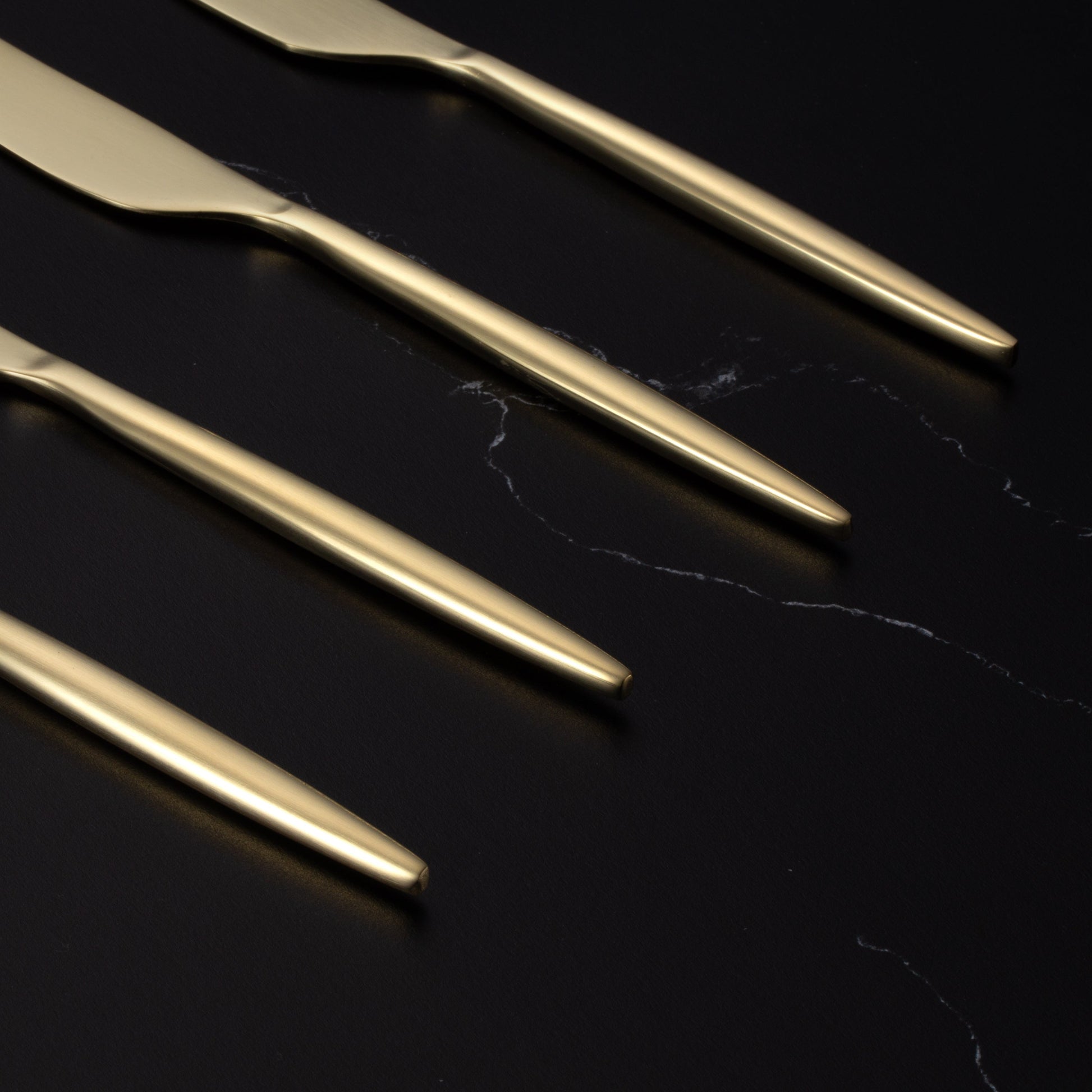 Gaze Champagne Satin Spreaders, Set of 4