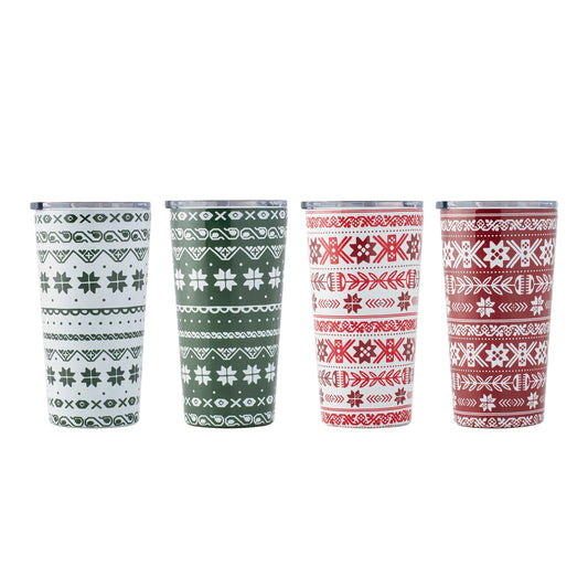 Fair Isle Highballs, Set of 4