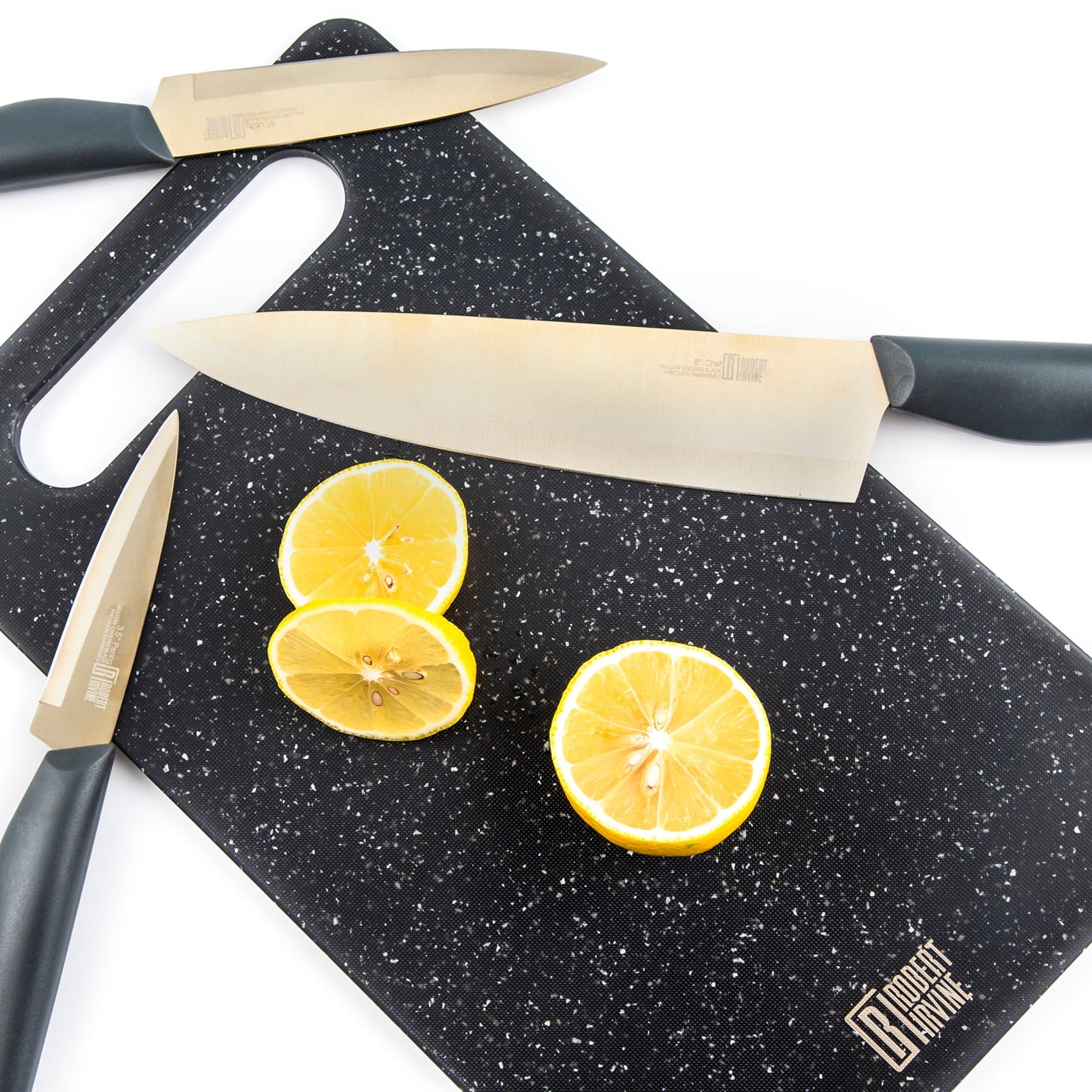 10-Piece Cutlery Set in Grey and Champagne