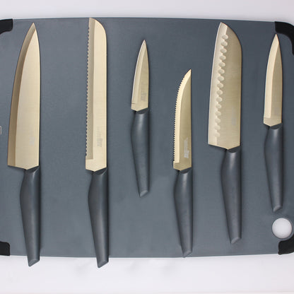 10-Piece Cutlery Set in Grey and Champagne