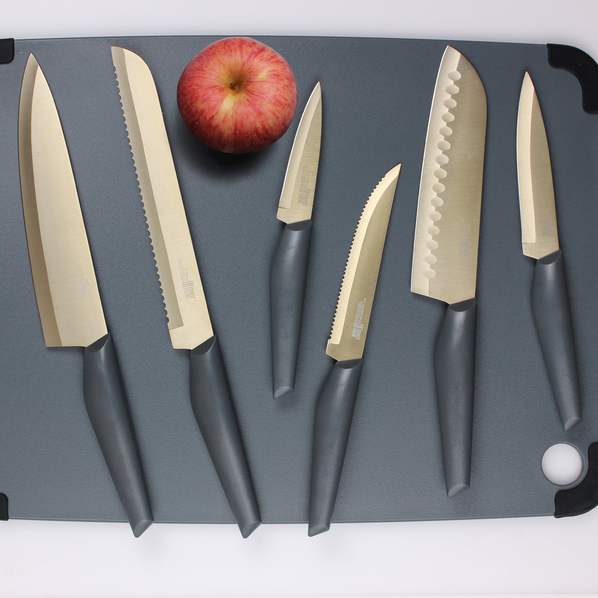 10-Piece Cutlery Set in Grey and Champagne